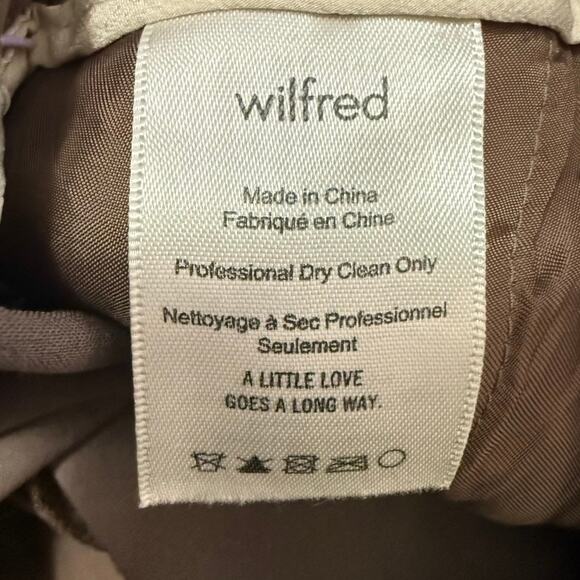 Aritzia WILFRED Buffon Crepe Jogger Pants Women‎ S Brown - Picture 4 of 6